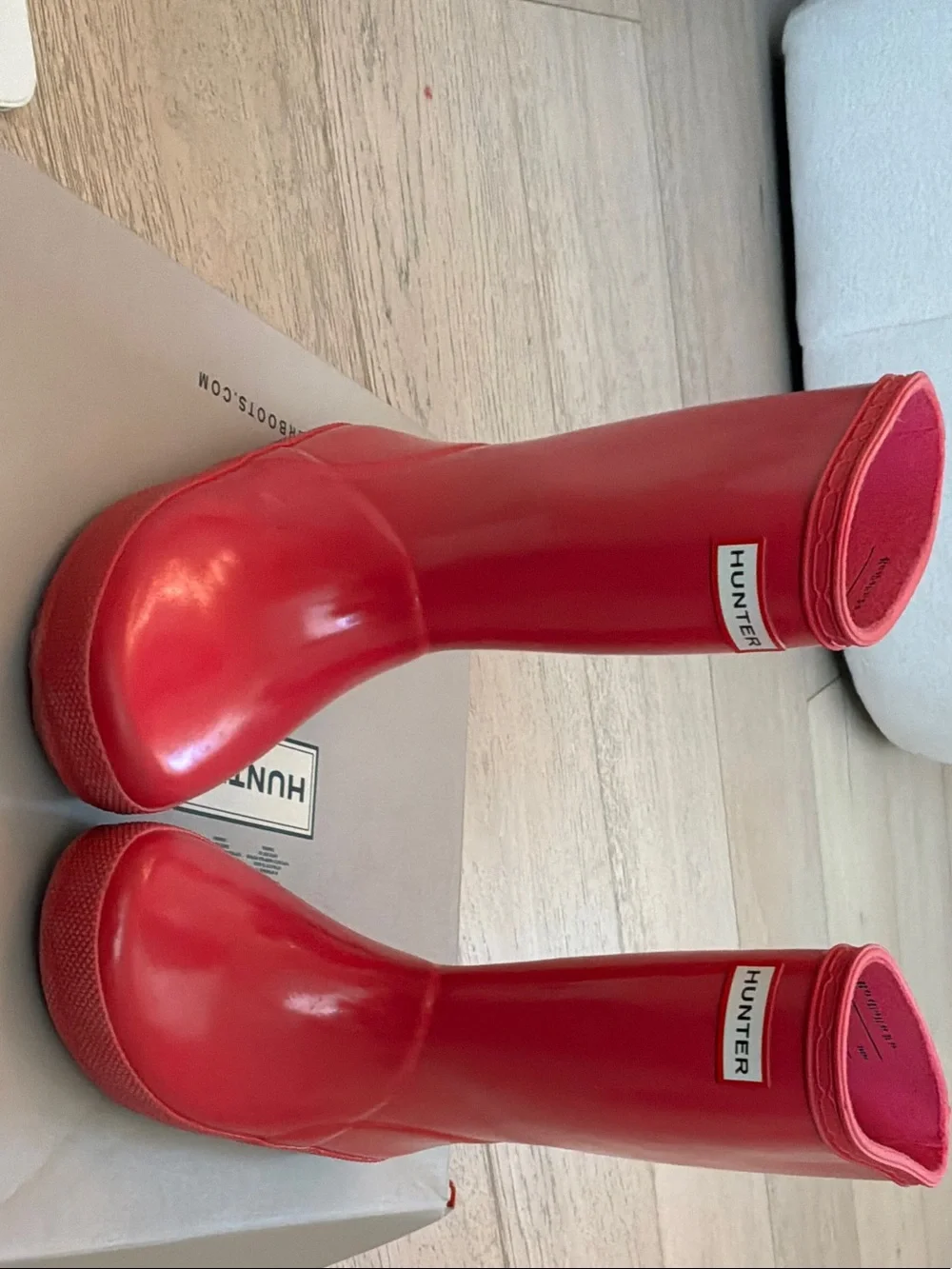 Hunter Hot Pink Tall Rubber Rain Boots